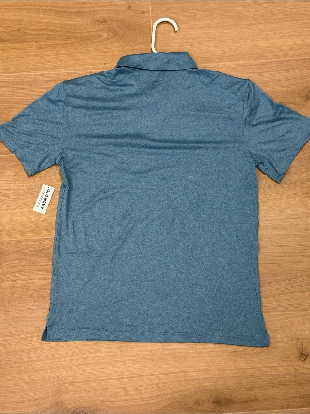 Old Navy Men's Heathered Teal Polo
